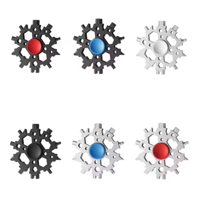 23-in-1 Fidget Spinner Snowflake Wrench – Multi-Functional Pocket Tool - Image 14