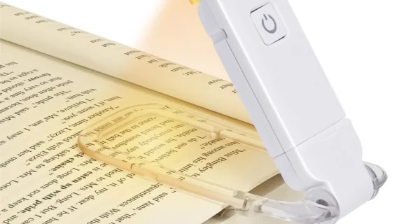 USB Rechargeable LED Book Light – Clip-On Eye-Care Reading Lamp & Bookmark
