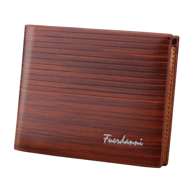 Vintage Men's Wallet Leather Men's Short Wallet Slim Male Purses Money Credit Card Holders Luxury Fashion Pure Color Wallet - Image 6