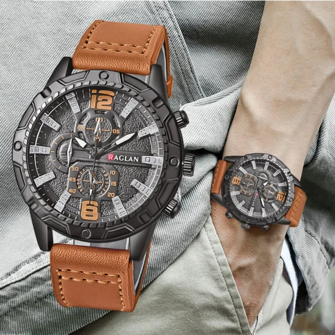 Top Brand Watch for Men Fashion Business Watches Leather Strap Clock Man Wristwatch Gift Relogio Masculino Reloj Hombres - Image 4