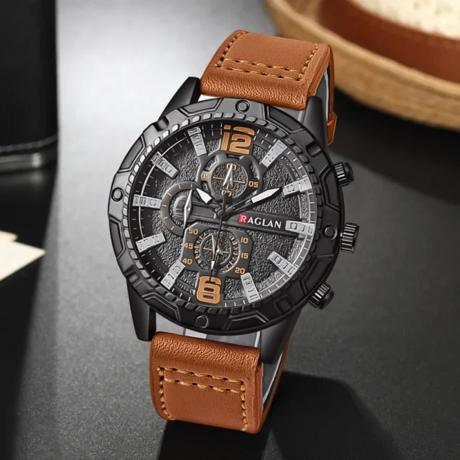 Top Brand Watch for Men Fashion Business Watches Leather Strap Clock Man Wristwatch Gift Relogio Masculino Reloj Hombres