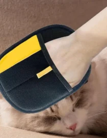 Pet Grooming Glove – Deshedding & Hair Remover Brush for Cats & Dogs | Gentle Massage Bath Mitt